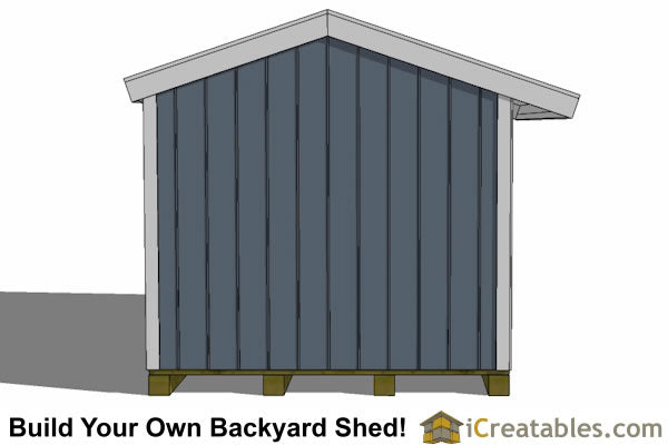 8x12-FW Firewood Shed Plans Emailed