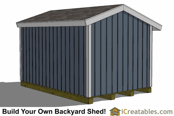 8x12-FW Firewood Shed Plans Emailed