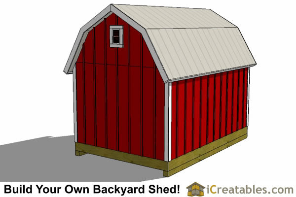 8x12-GB Gambrel Shed Plans Emailed