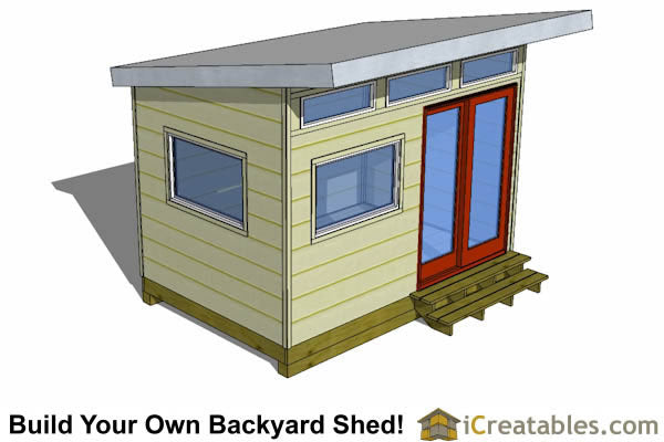 8x12-S2 Modern Shed Plans Emailed