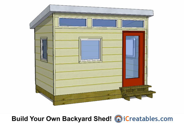 8x12-S2 Modern Shed Plans Emailed