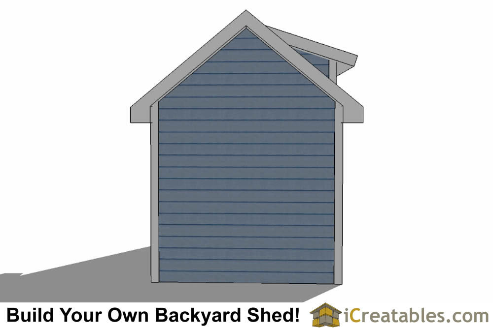 8x12-D Dormer Shed Plans Emailed