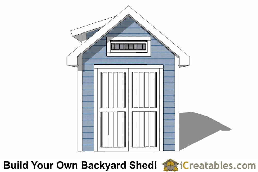 8x12-D Dormer Shed Plans Emailed