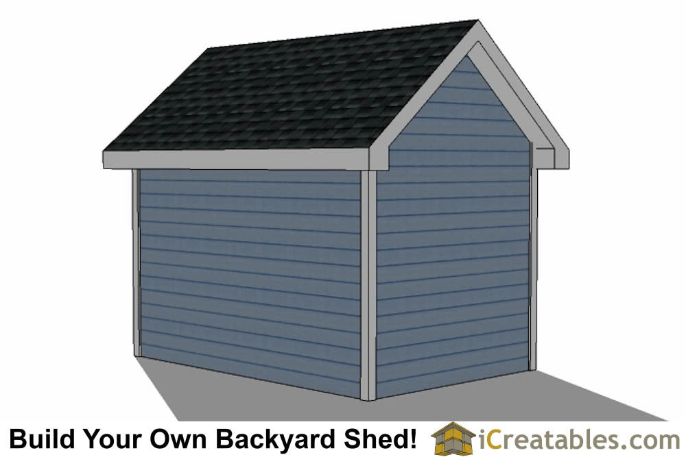 8x12-D Dormer Shed Plans Emailed