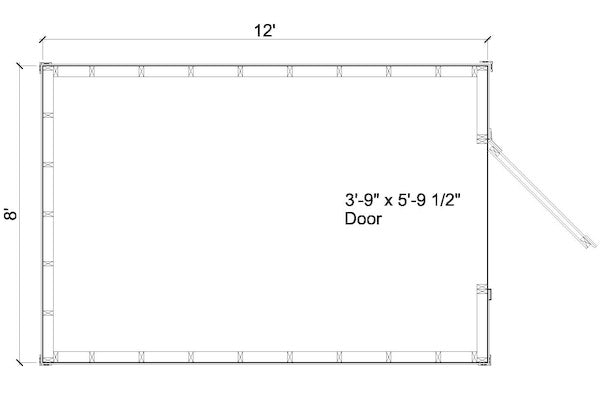 8x12-GB Gambrel Shed Plans Emailed