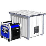 42x30-GNM Generator Shed Plans Metal Emailed
