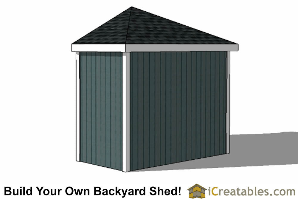 10x10-C5 Corner Shed Plans Emailed