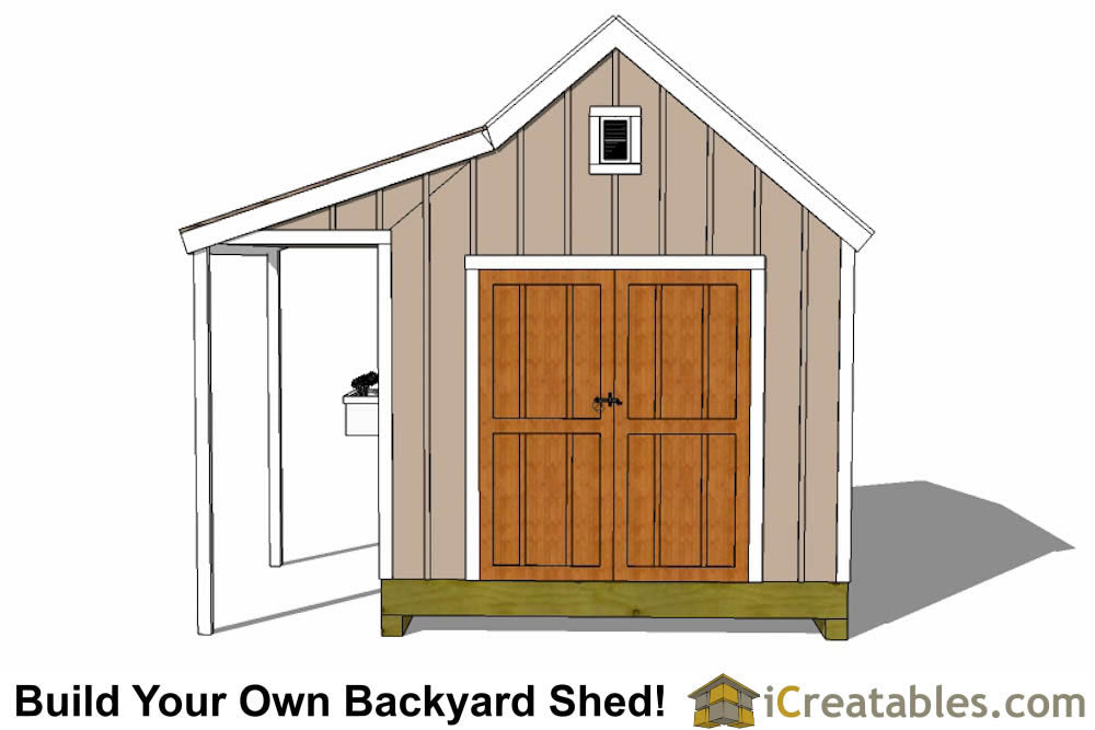 10x10-CCP Cape Cod Porch Shed Plans Emailed