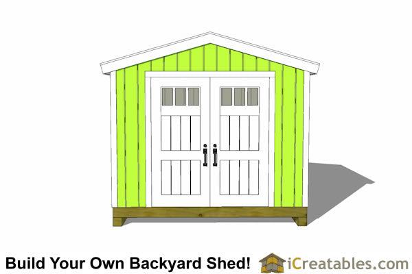 10x10-BT Backyard Tall Shed Plans Emailed