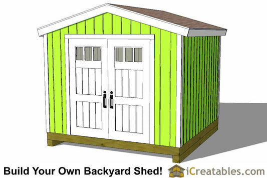 10x10-BT Backyard Tall Shed Plans Emailed