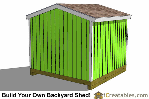 10x10-BT Backyard Tall Shed Plans Emailed