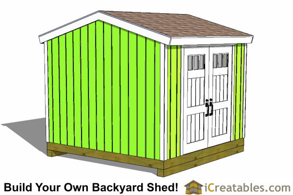 10x10-BT Backyard Tall Shed Plans Emailed