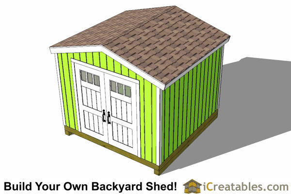 10x10-BT Backyard Tall Shed Plans Emailed