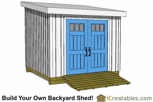 10x10-LT Lean To Shed Plans Emailed