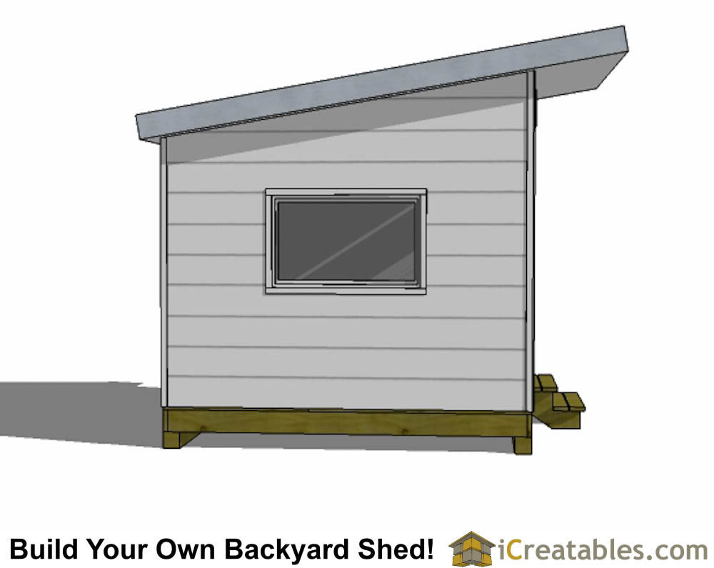 10x10-S2 Modern Shed Plans Emailed