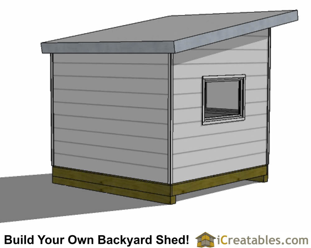 10x10-S2 Modern Shed Plans Emailed