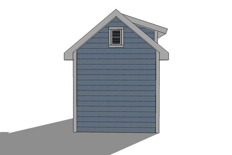 10x10-D Dormer Shed Plans Emailed