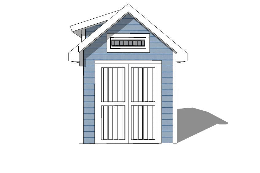 10x10-D Dormer Shed Plans Emailed