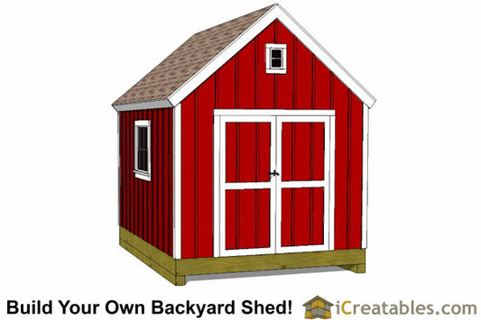 10x12-BB Backyard Barn Shed Plans Emailed