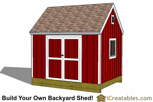 10x12-BB Backyard Barn Shed Plans Emailed