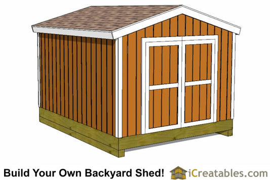 10x20-B Backyard Shed Plans Emailed