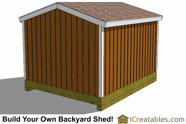 10x20-B Backyard Shed Plans Emailed