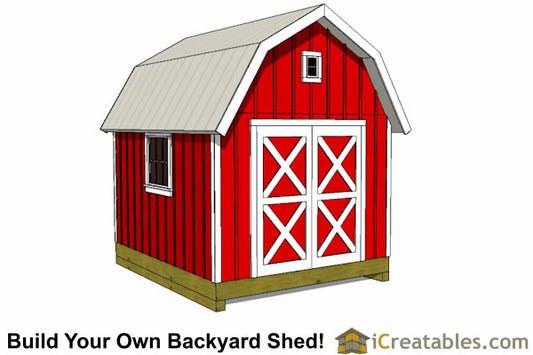 10x12-GB Gambrel Shed Plans Emailed Plans