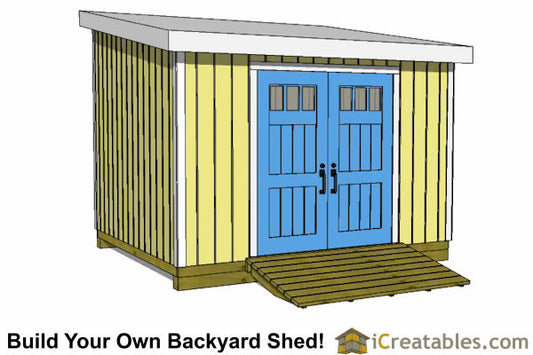 10x12-LT Lean To Shed Emailed Plans