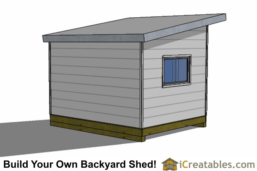 10x12-S1 Modern Shed Plans Emailed