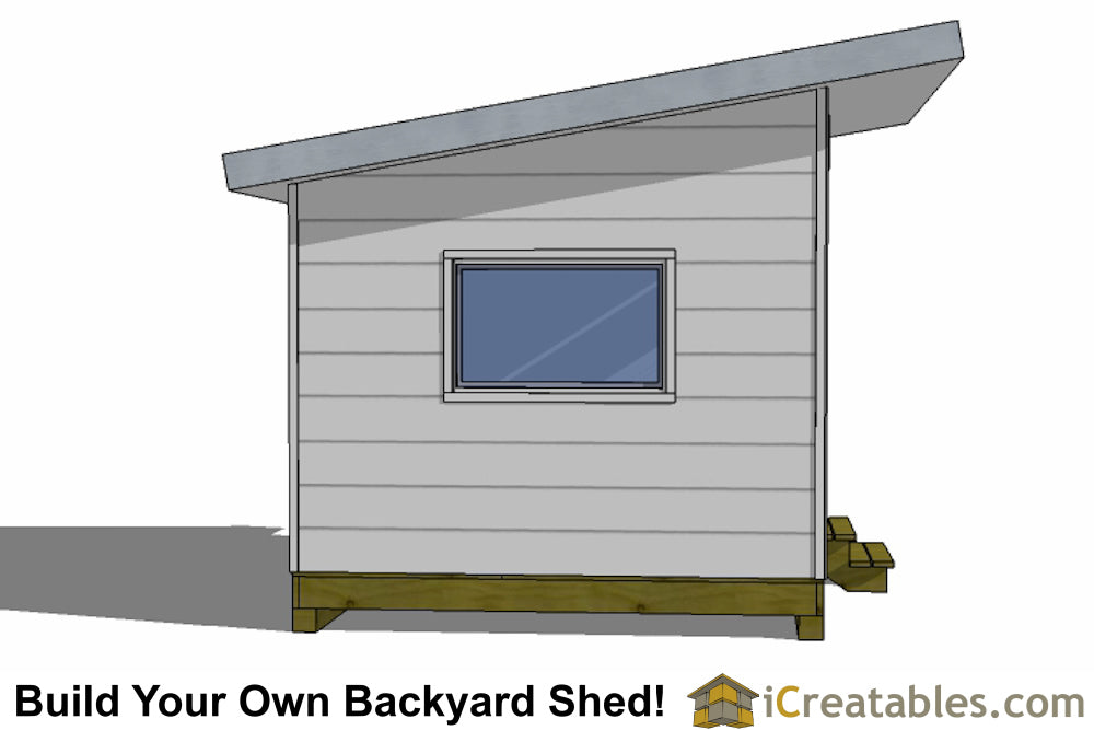 10x12-S2 Modern Shed Plans Emailed