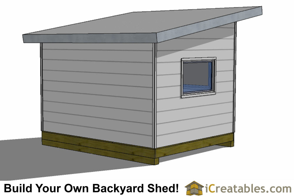 10x12-S2 Modern Shed Plans Emailed