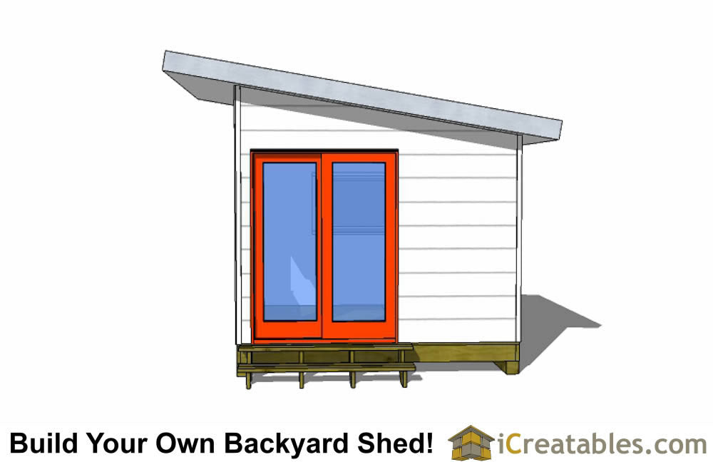 10x12-S3 Modern Shed Plans Emailed