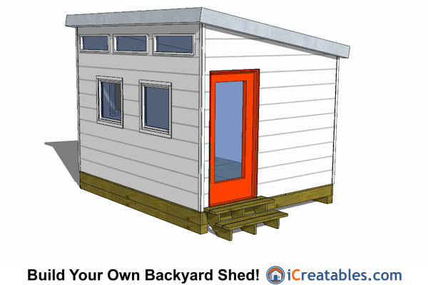 10x12-S3 Modern Shed Plans Emailed