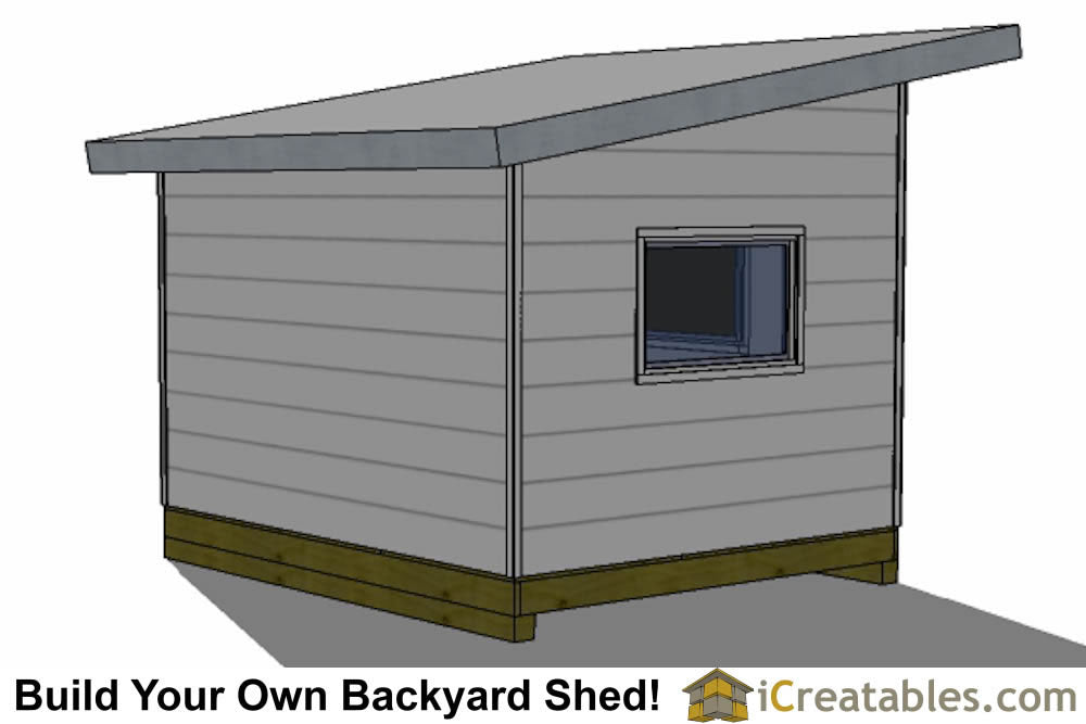 10x12-S3 Modern Shed Plans Emailed