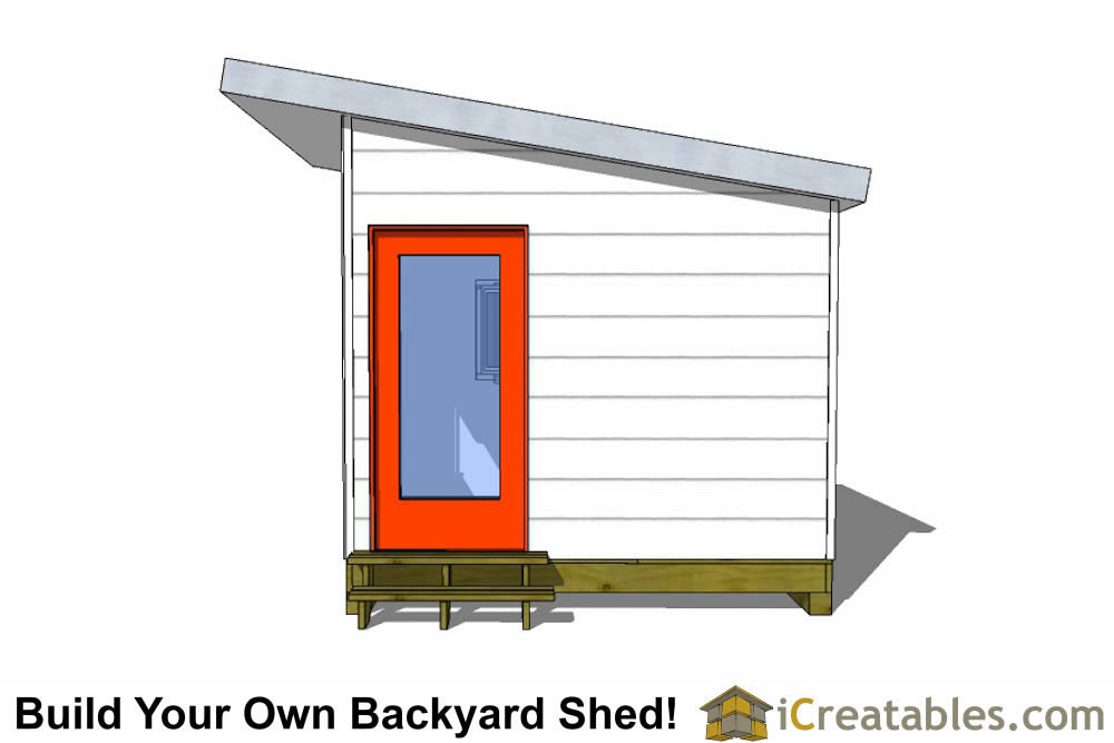 10x12-S3 Modern Shed Plans Emailed