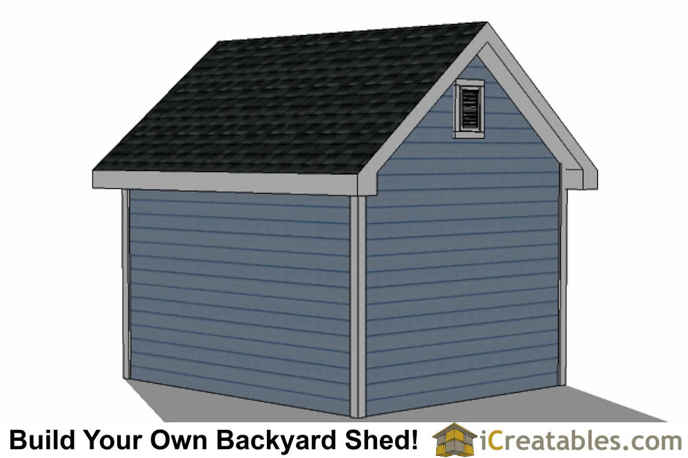 10x12-D Dormer Shed Plans Emailed