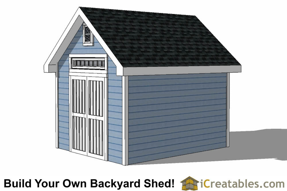 10x12-D Dormer Shed Plans Emailed