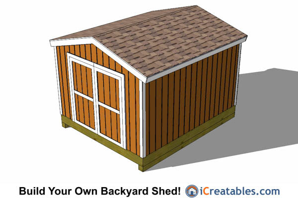 10x14-B Backyard Shed Plans Emailed