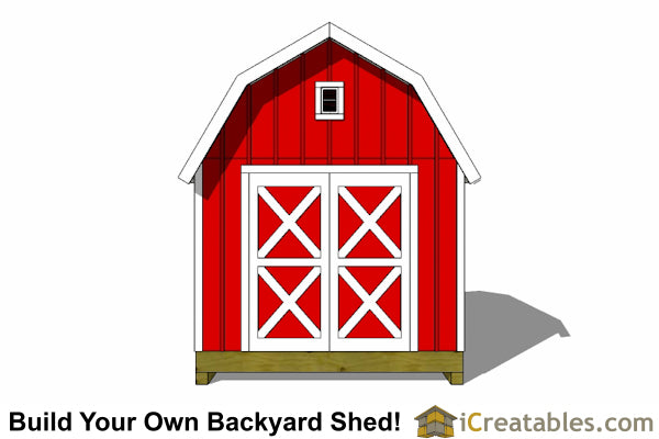 10x14-GB Gambrel Shed Plans Emailed