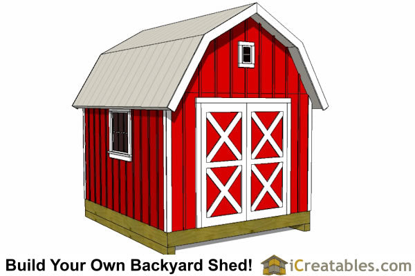 10x14-GB Gambrel Shed Plans Emailed