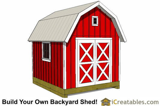 10x14-GB Gambrel Shed Plans Emailed