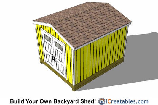 10x14-BT Backyard Tall Shed Plans Emailed