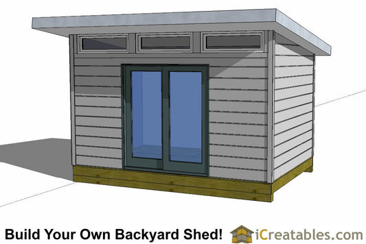 10x14-S1 Modern Shed Plans Emailed