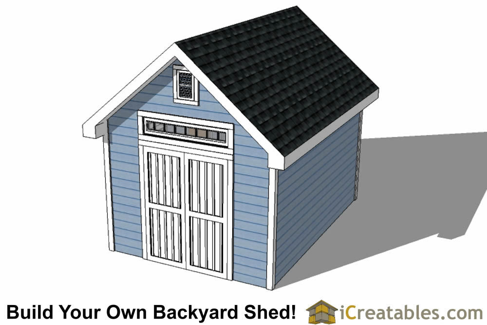 10x14-TV Victorian Shed Plans Emailed