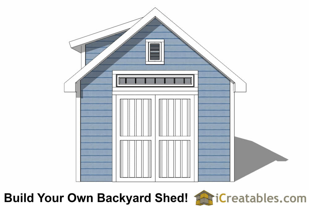 10x14-D Dormer Shed Plans Emailed