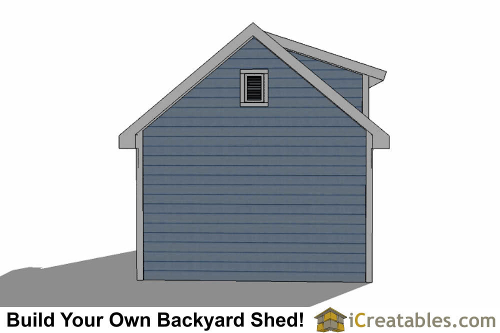 10x14-D Dormer Shed Plans Emailed