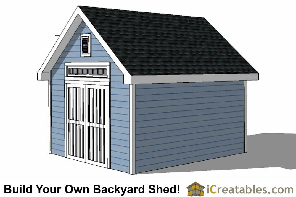 10x14-D Dormer Shed Plans Emailed