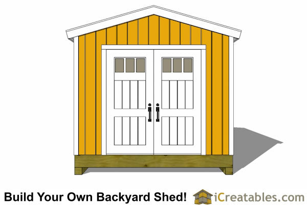 10x16-BT Backyard Shed Plans Emailed