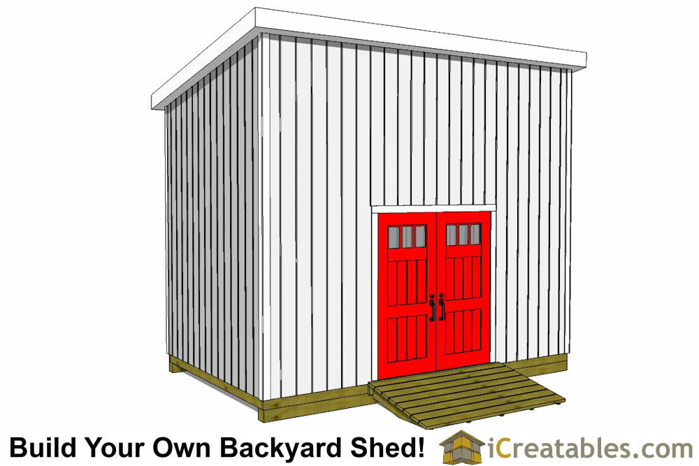 10x16-LTL Lean To Loft Shed Plans Emailed