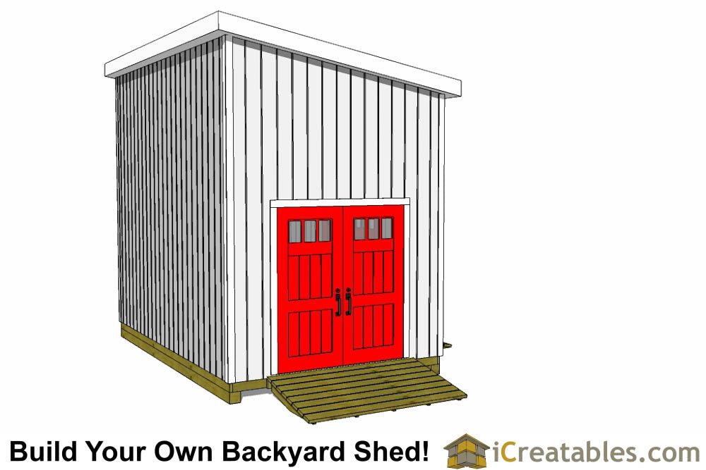 10x16-LTL Lean To Loft Shed Plans Emailed